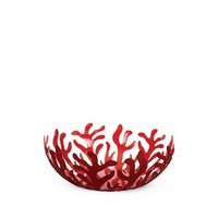 photo mediterraneo fruttiera in acciaio colorato con resina epossidica, rosso 1